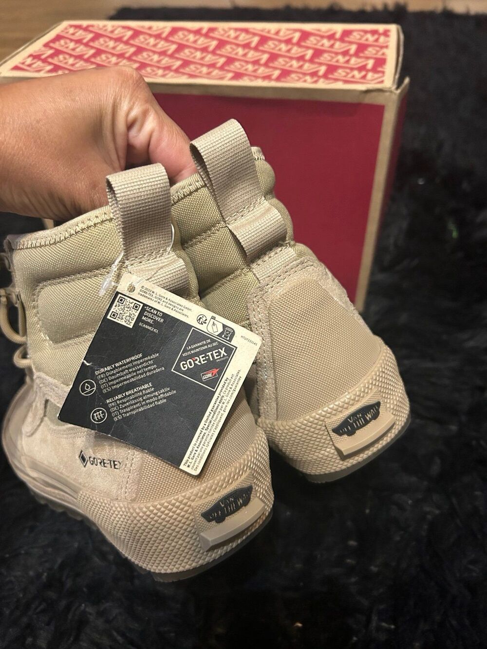 VANS Sk8-Hi GORE-TEX MTE 'Incense Brown' lace up shoes sneakers women’s 8 new - Picture 7 of 9